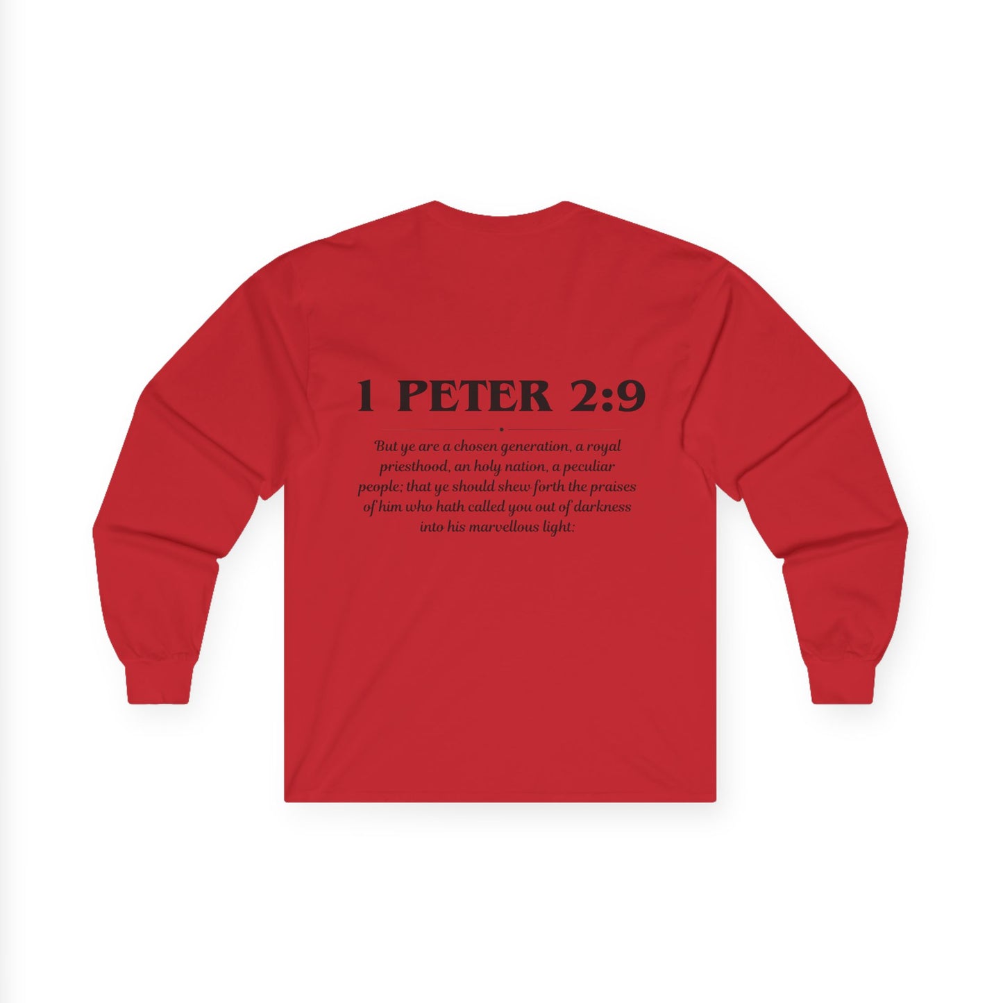 1 Peter 2:9 Scripture Unisex Long sleeve