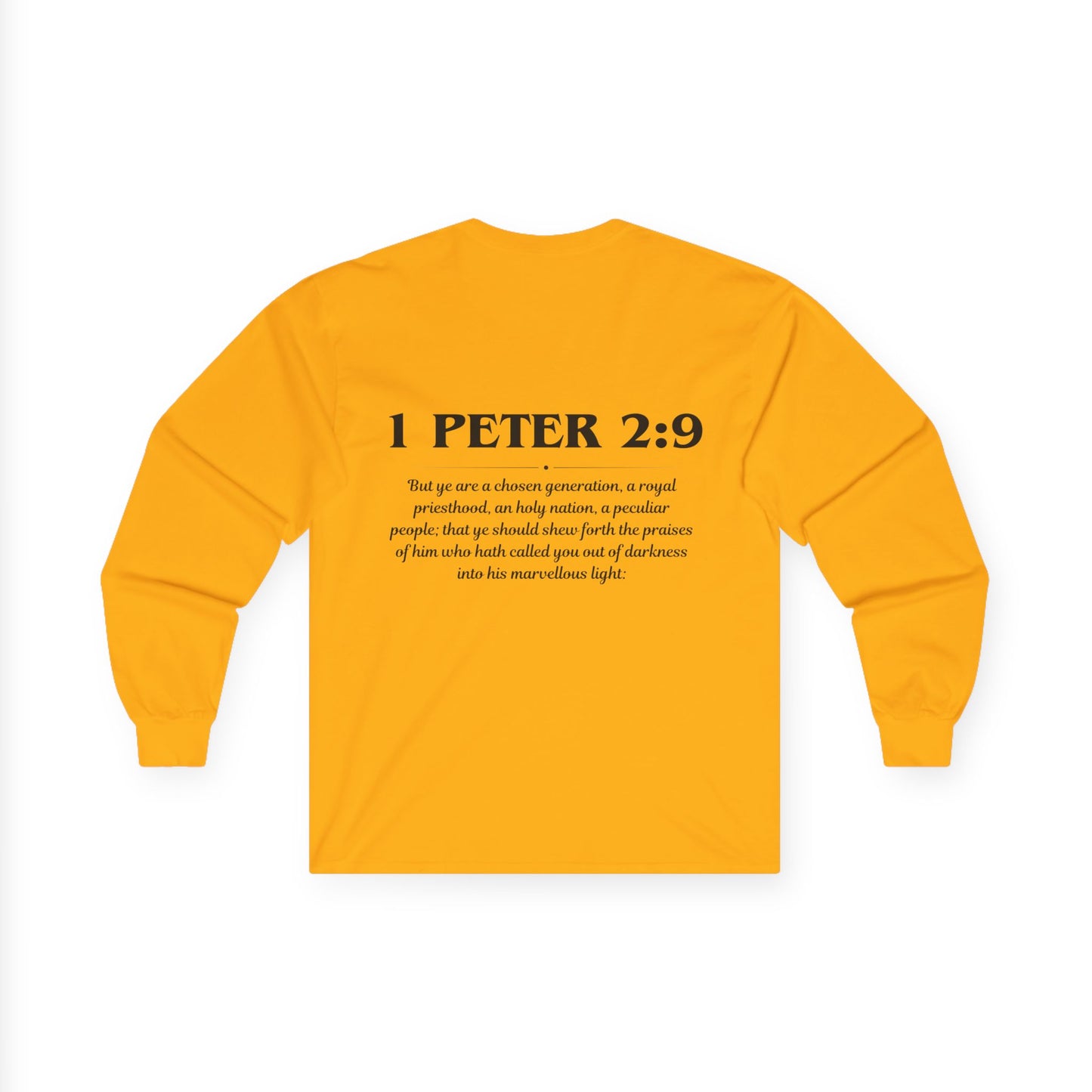 1 Peter 2:9 Scripture Unisex Long sleeve