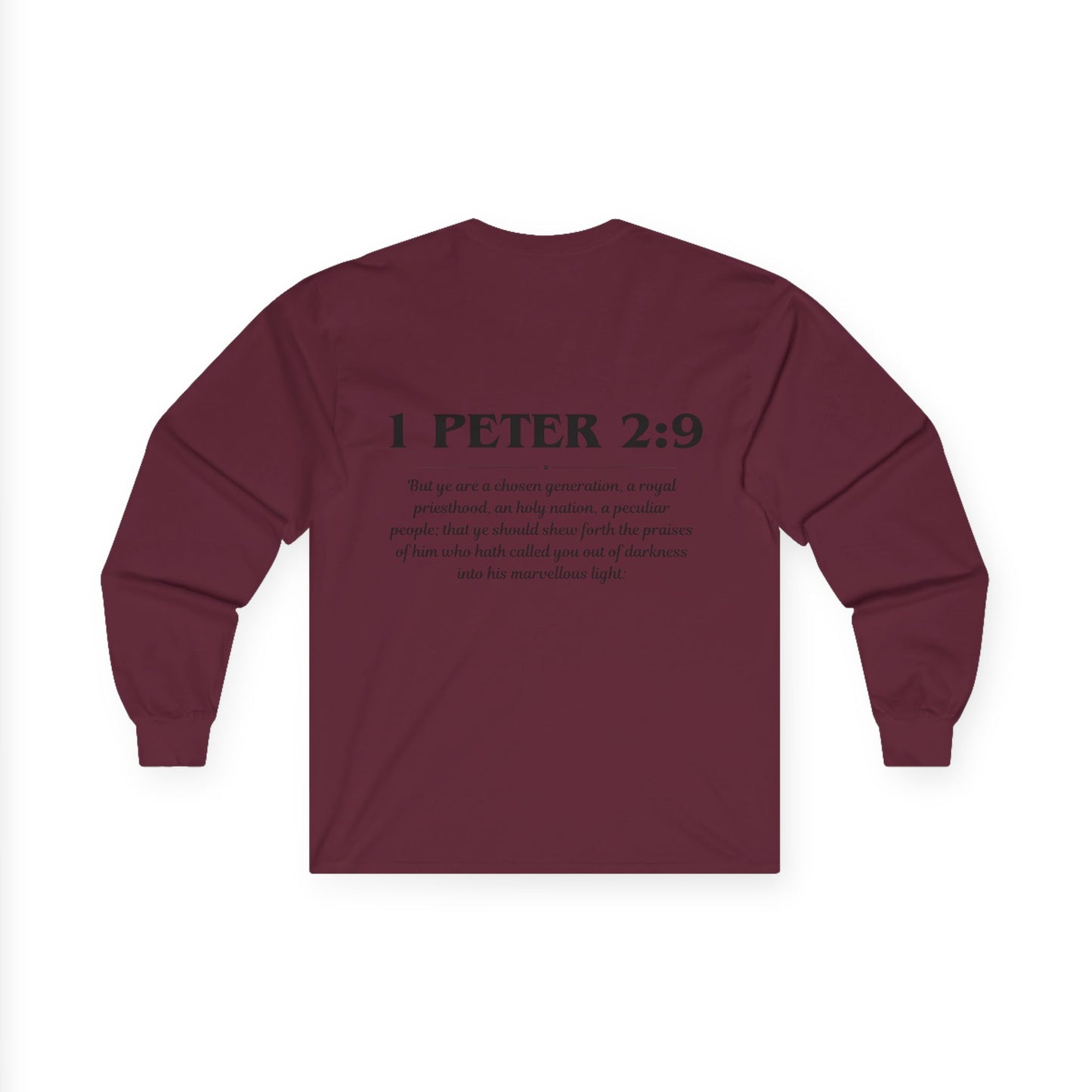 1 Peter 2:9 Scripture Unisex Long sleeve