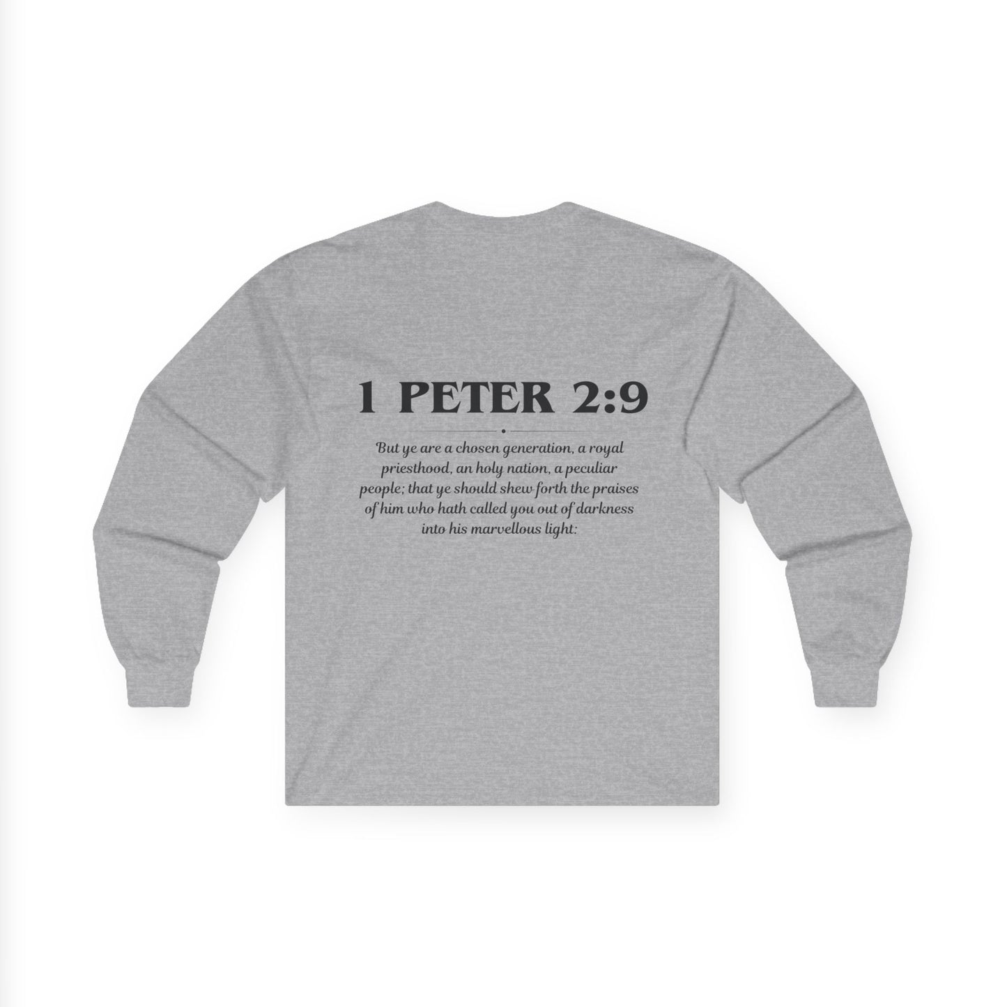1 Peter 2:9 Scripture Unisex Long sleeve
