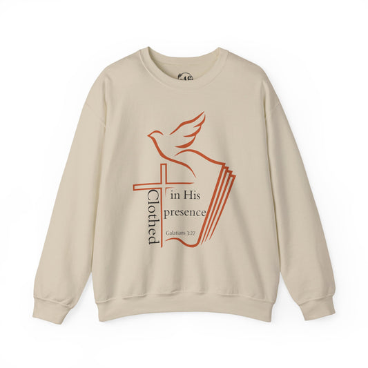 Clothed In His Presence Crewneck Sweatshirt
