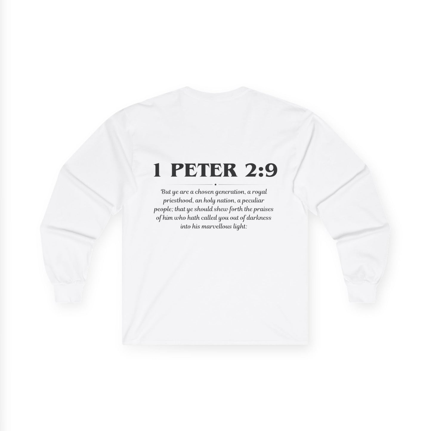 1 Peter 2:9 Scripture Unisex Long sleeve