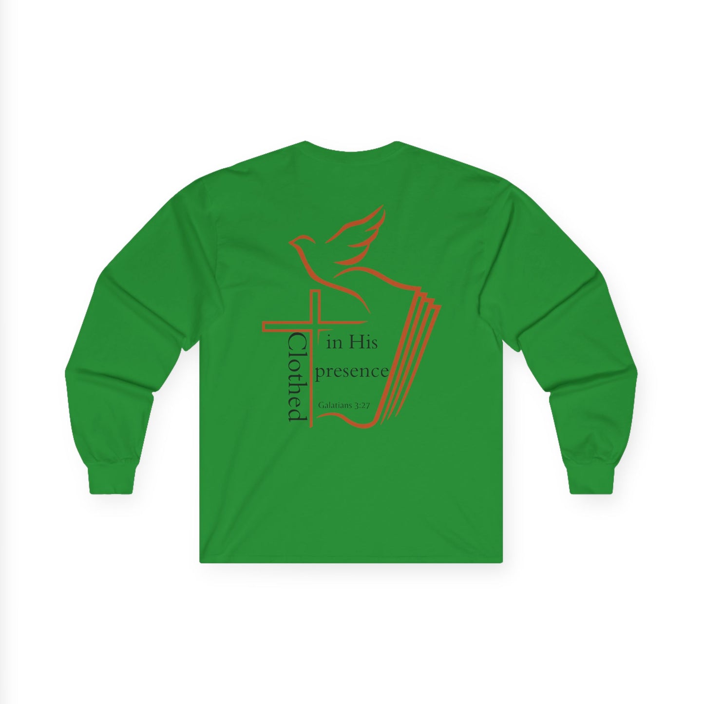 Clothed in His Presence Unisex Long sleeve