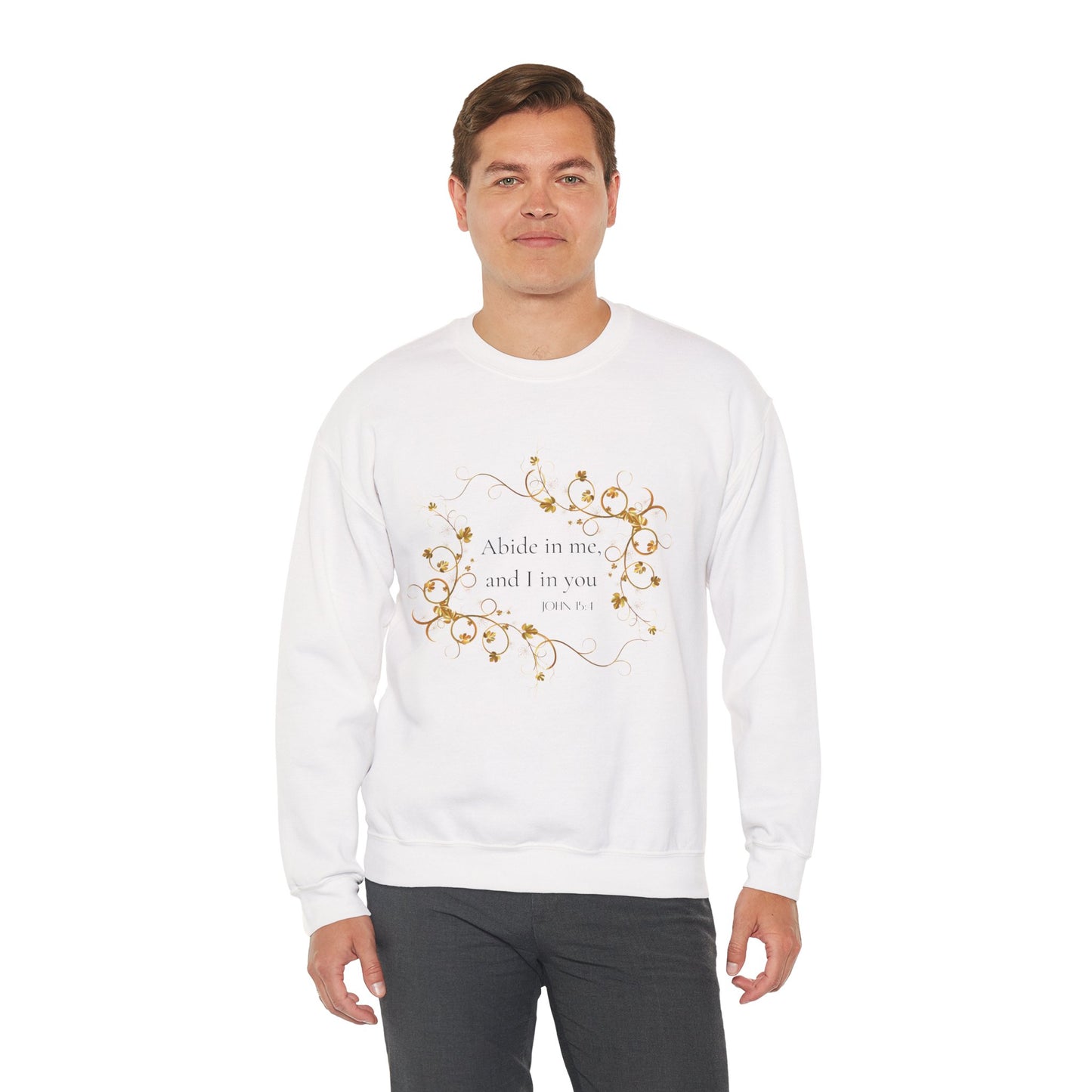 Abide In Him Crewneck Sweatshirt