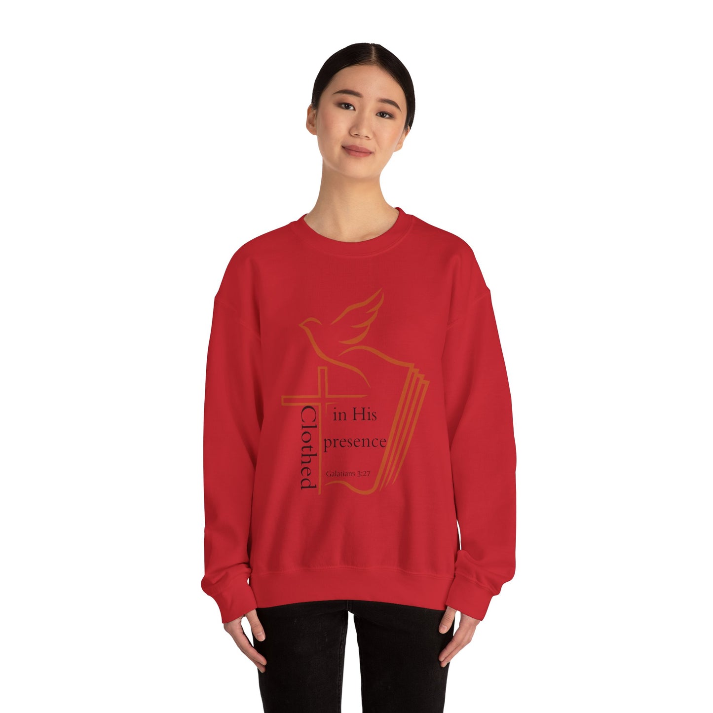 Clothed In His Presence Crewneck Sweatshirt