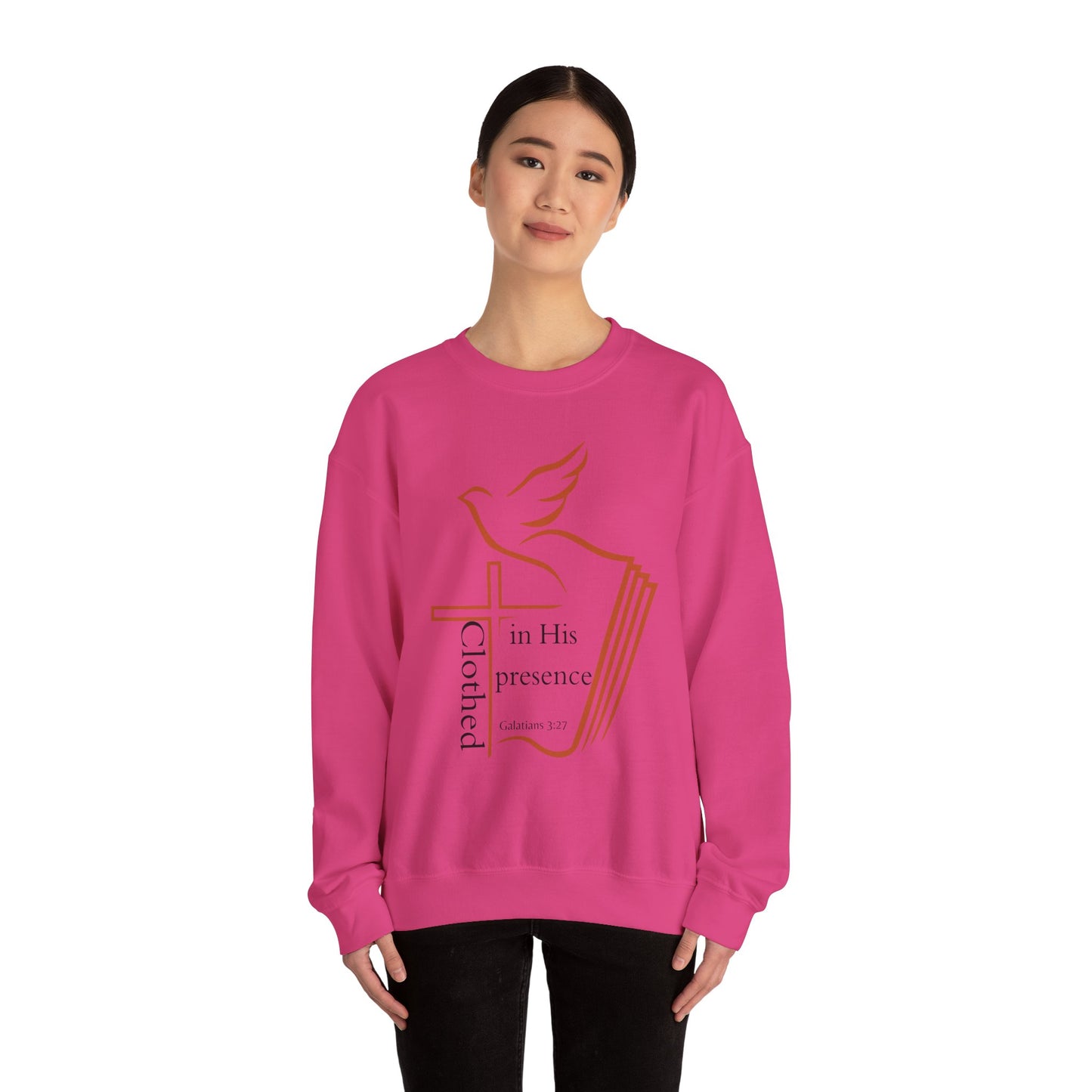 Clothed In His Presence Crewneck Sweatshirt