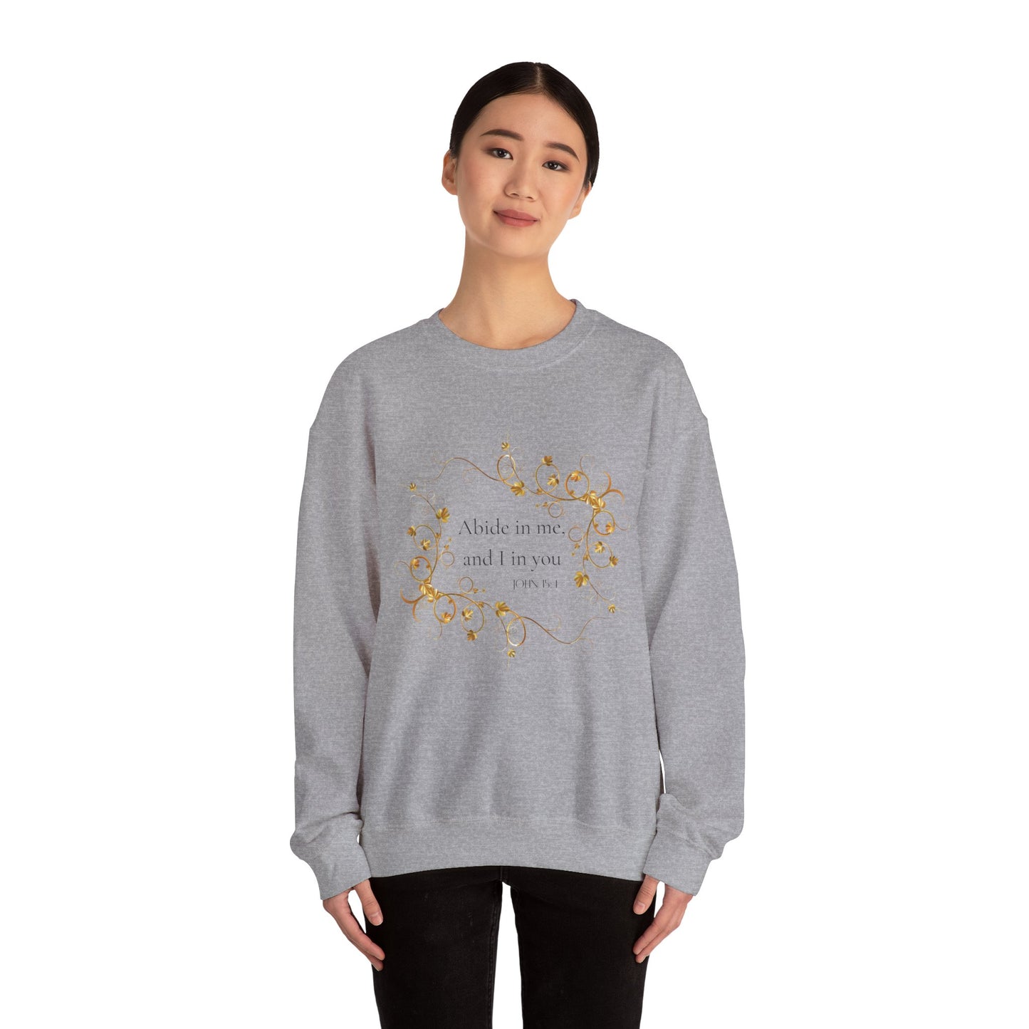 Abide In Him Crewneck Sweatshirt