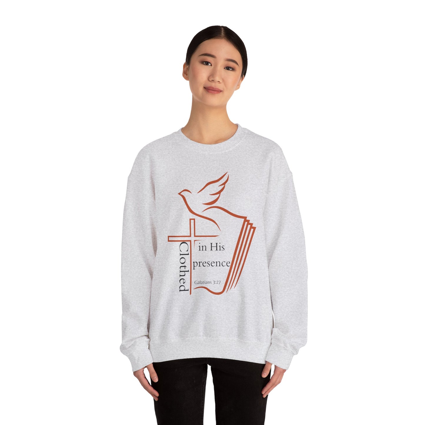 Clothed In His Presence Crewneck Sweatshirt