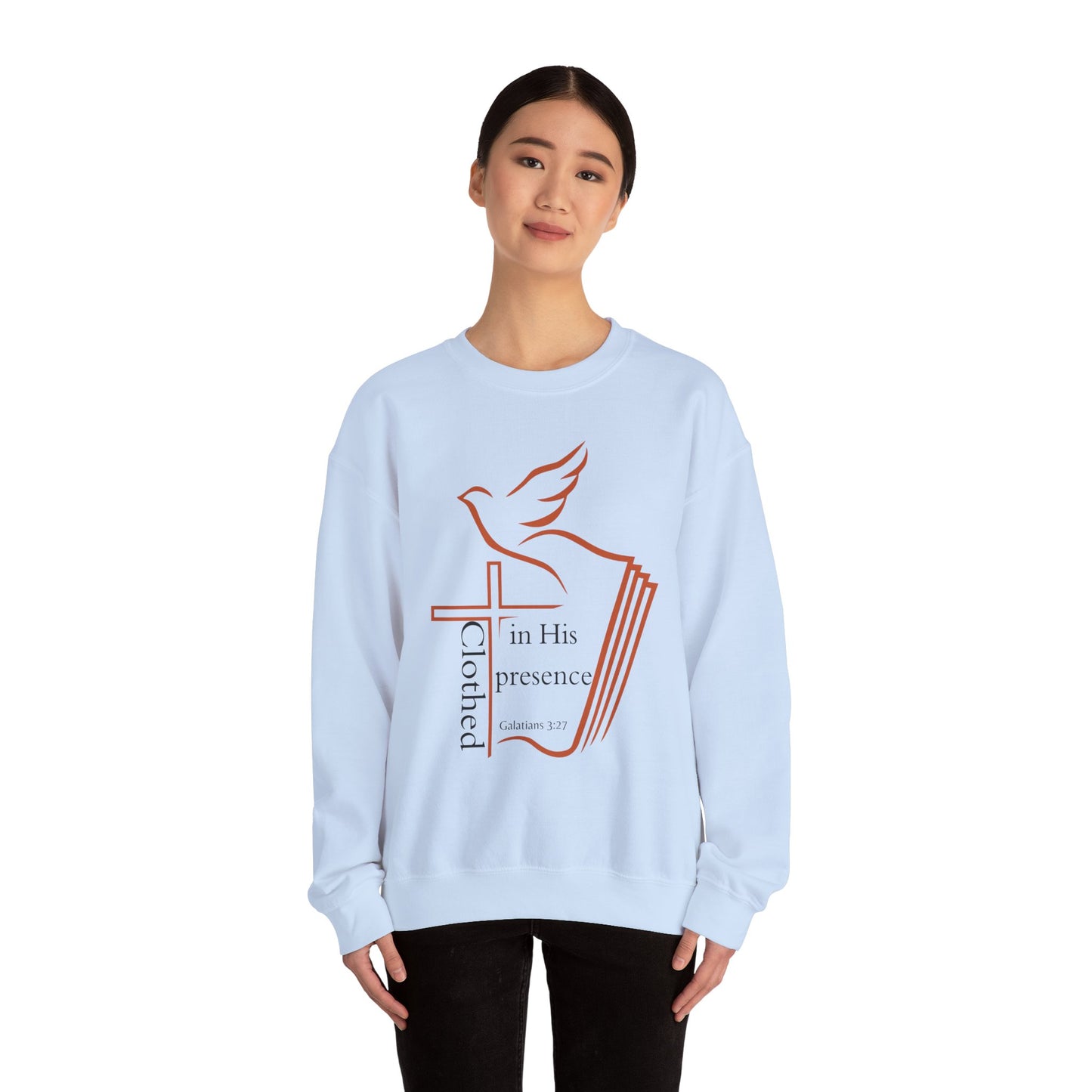 Clothed In His Presence Crewneck Sweatshirt