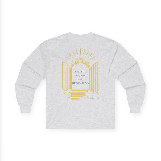Enter Into His Gates Unisex Long sleeve