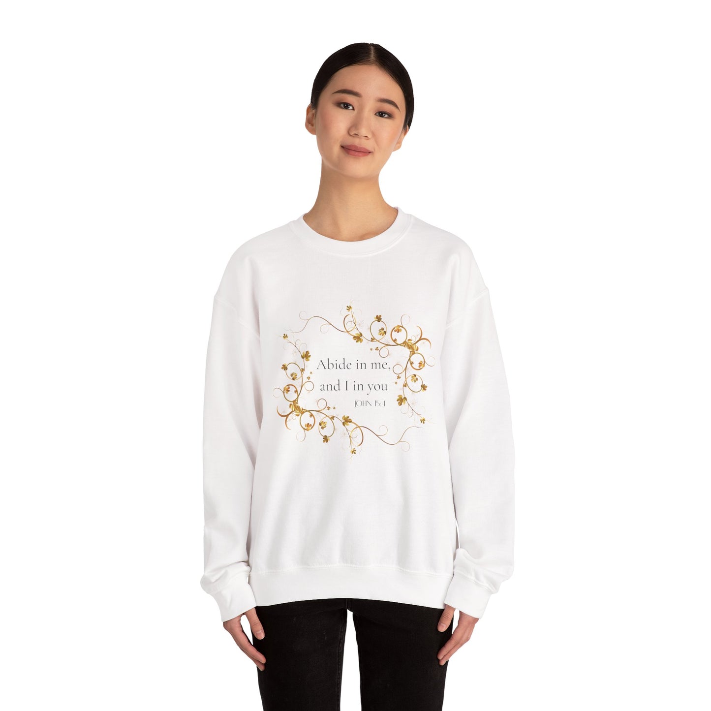 Abide In Him Crewneck Sweatshirt