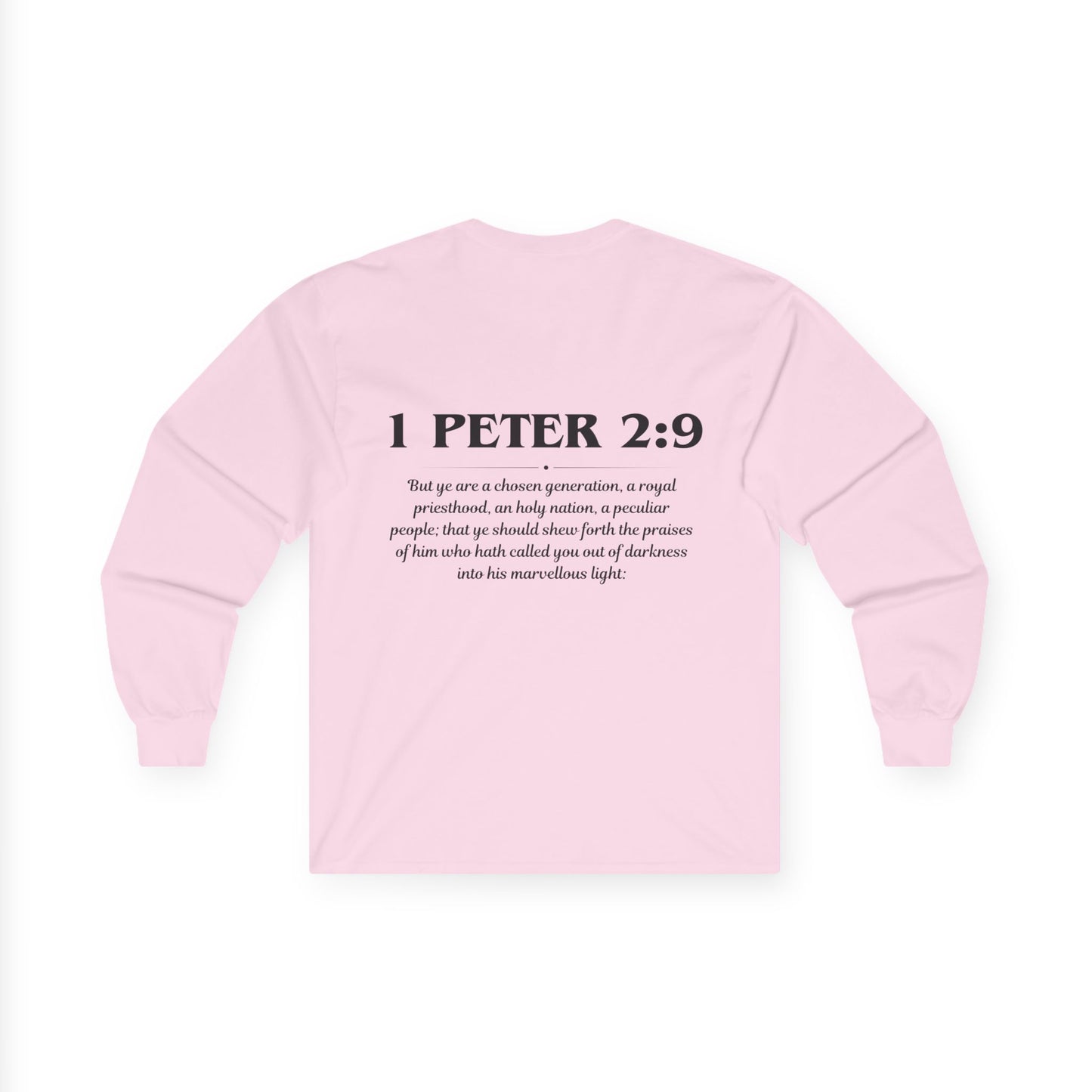 1 Peter 2:9 Scripture Unisex Long sleeve
