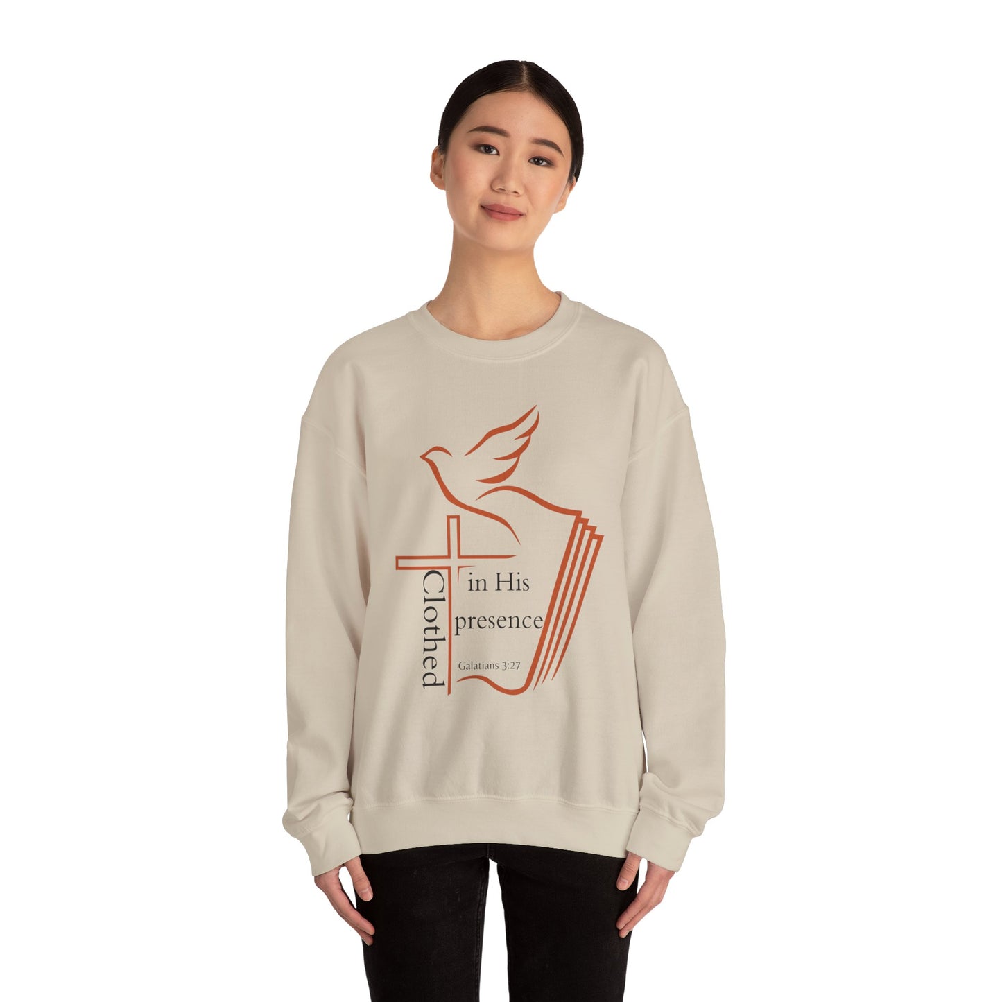 Clothed In His Presence Crewneck Sweatshirt