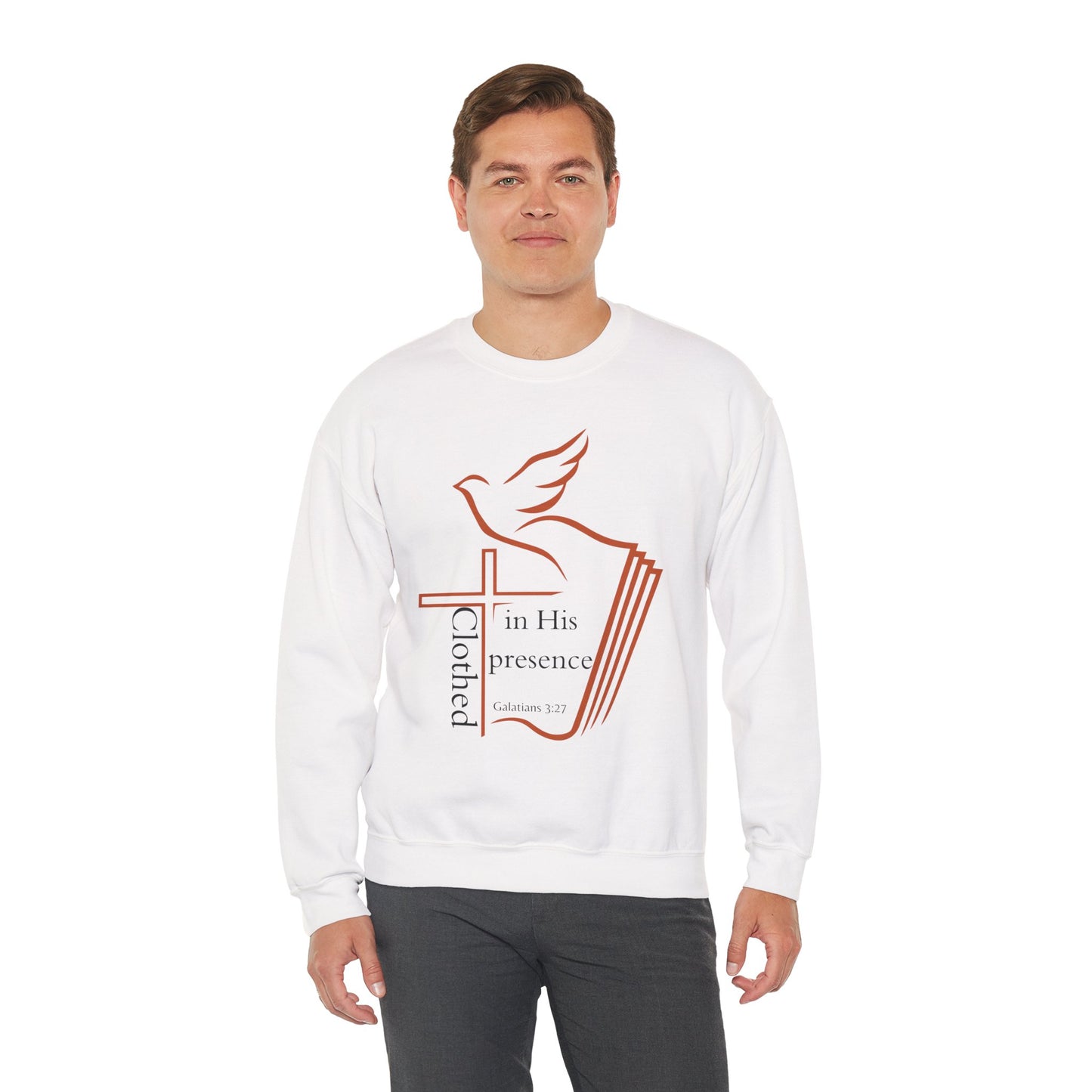 Clothed In His Presence Crewneck Sweatshirt