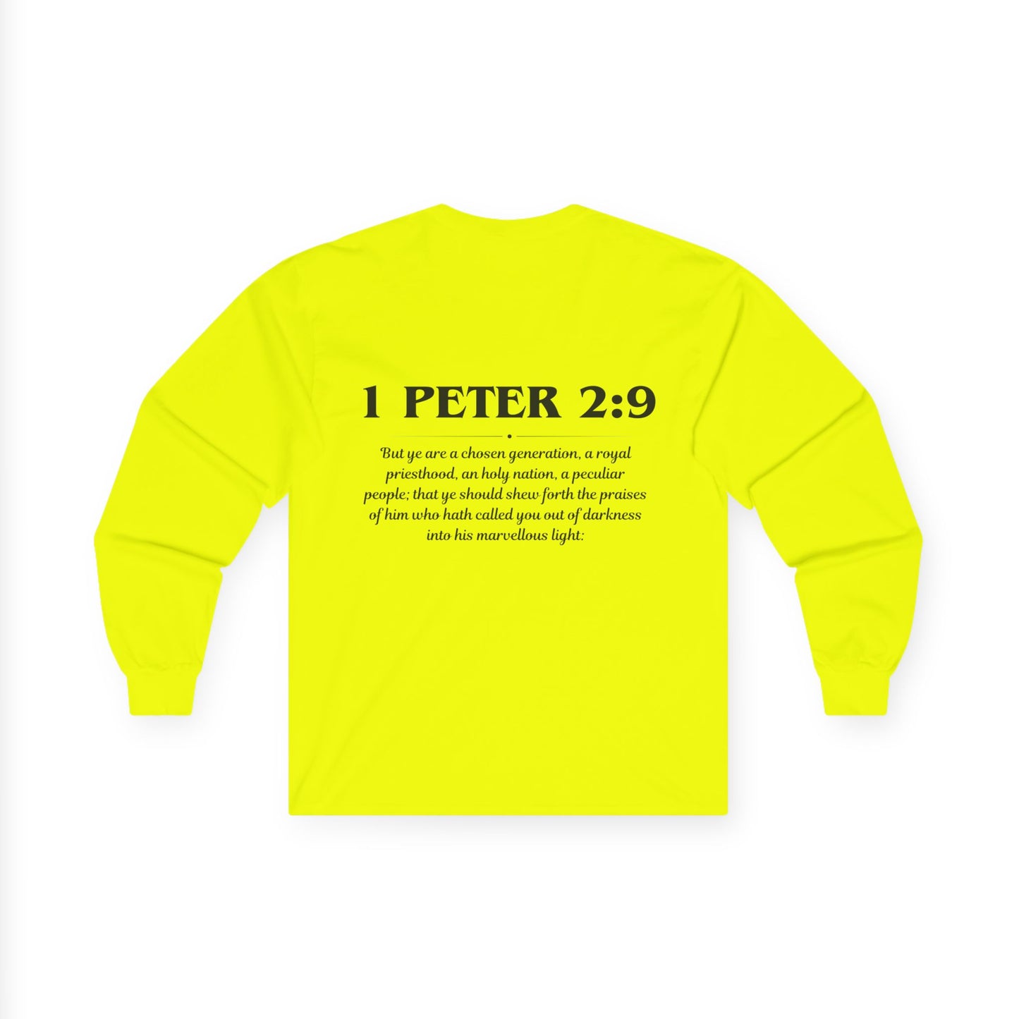 1 Peter 2:9 Scripture Unisex Long sleeve