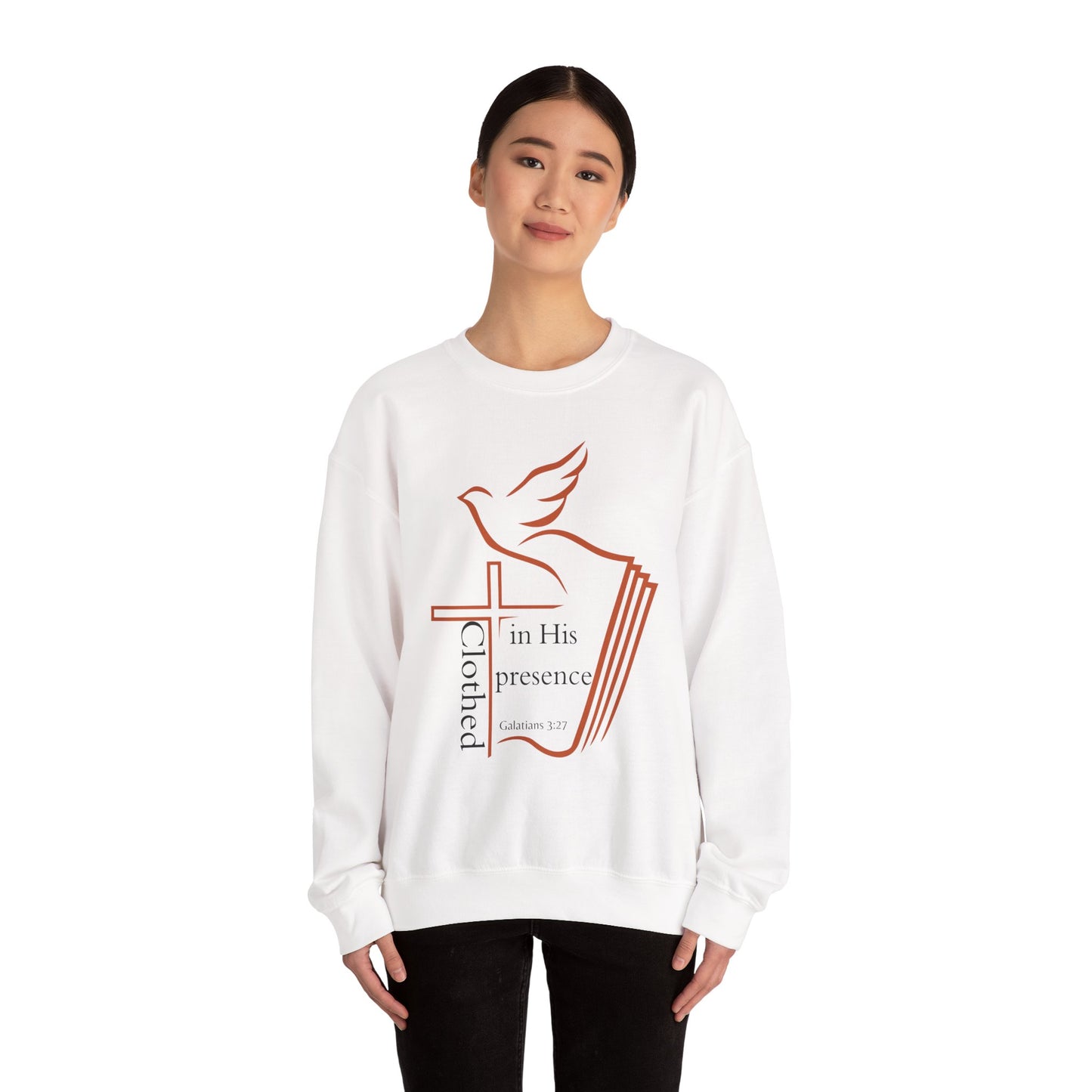 Clothed In His Presence Crewneck Sweatshirt