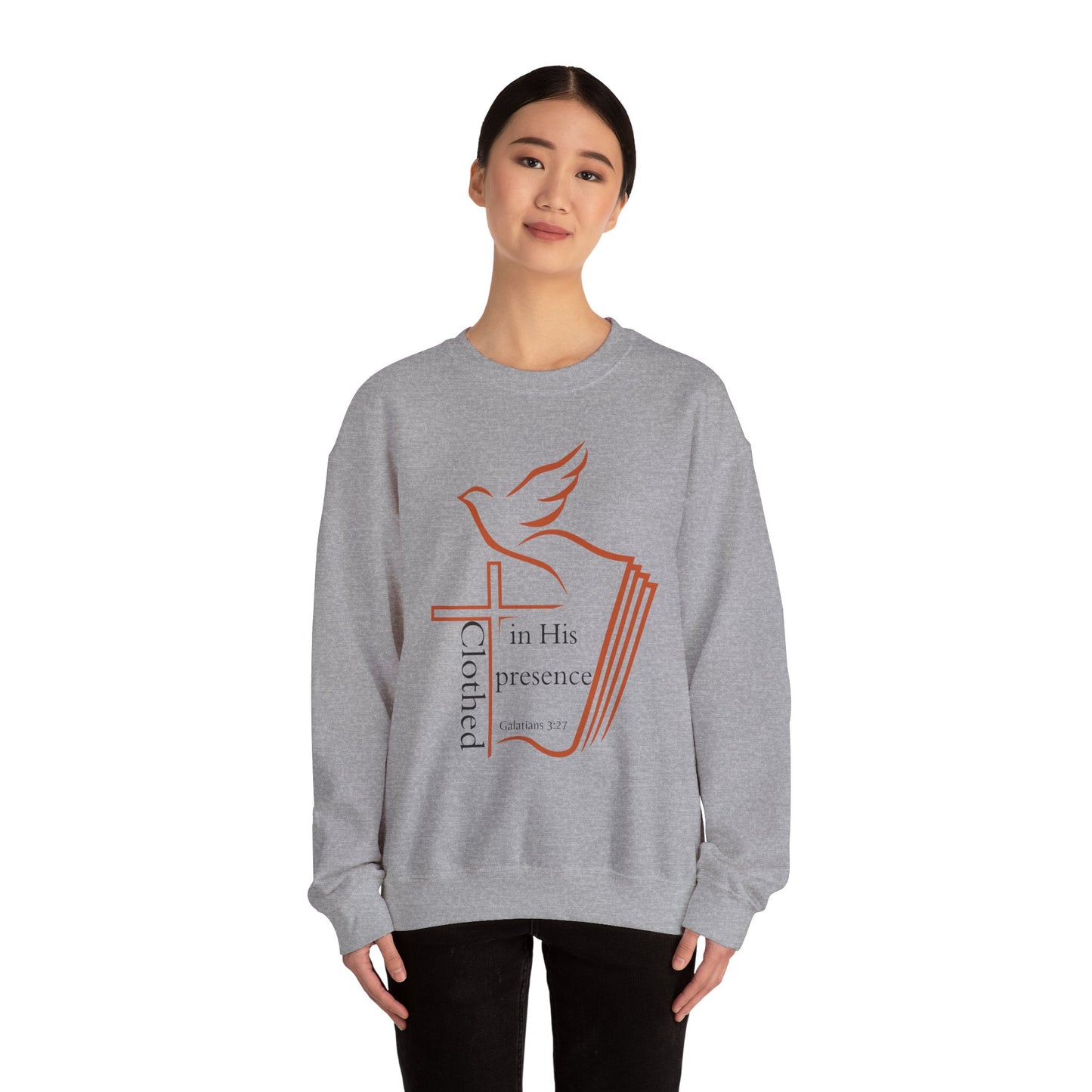 Clothed In His Presence Crewneck Sweatshirt